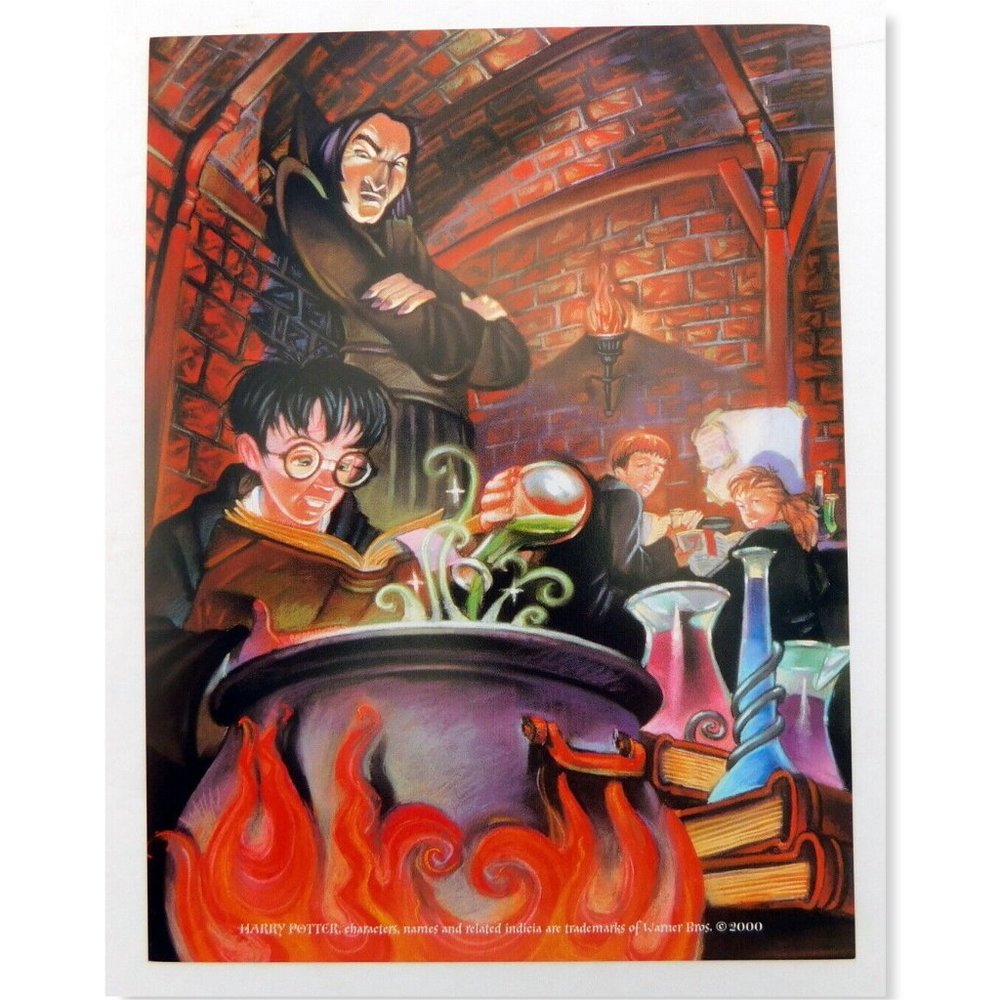 HARRY POTTER Warner Bros. Invitation Lobby Card for Event FRED BODE Art 2001